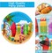 100 Pcs Summer Beach Surfing Theme Party Supplies Tableware Set (Multicolor)